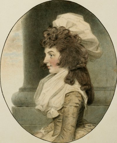 Retrato de Sarah Whitmore, sentada junto a una columna, 1787 de John Dowman