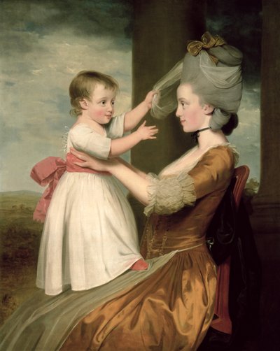 Retrato de Elizabeth Mortlock y su hijo John Mortlock el Joven, 1779 de John Downman