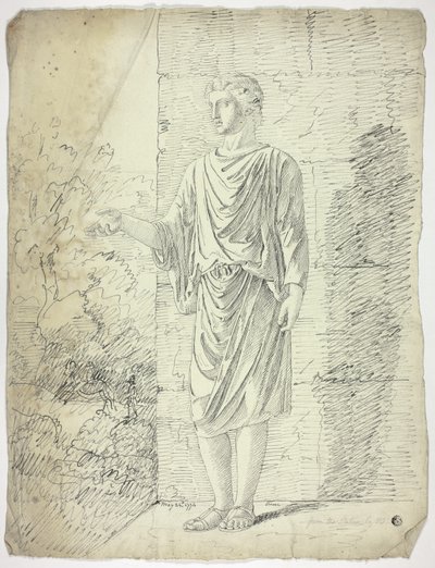 Después de una Escultura Antigua de un Joven de Pie de John Downman