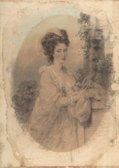 Isabella Hunter, prima del artista, 1781 de John Downman