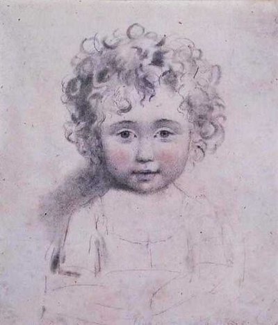 No.1869d La Hija Menor de Lady Strathmore, c.1786 de John Downman