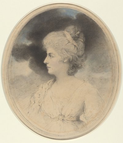Retrato de una mujer de perfil de John Downman