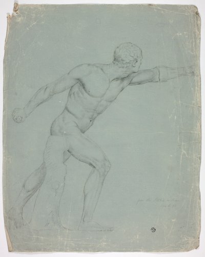 El Gladiador Borghese de la Estatua en Roma de John Downman