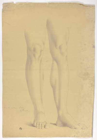 Piernas después de la estatua antigua de figura de pie de John Downman