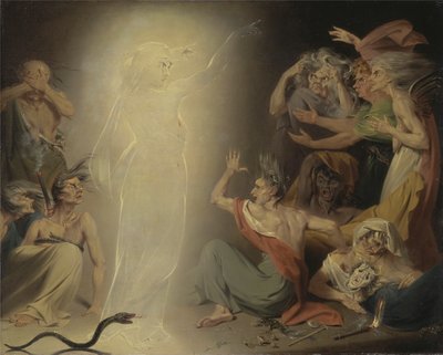 El fantasma de Clitemnestra despierta a las Furias de John Downman