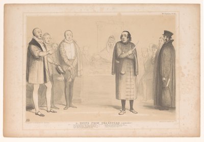 Spotprent conoció a Disraeli como Shylock Una escena de Shakspere (¡Comprimida!) (título en el objeto) Bocetos HB (título de la serie en el objeto) de John Doyle