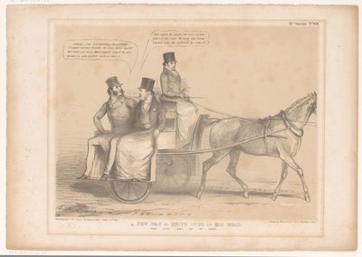 Spotprent conoció a Russell, Inglis y Bentinck Una nueva forma de conducir por una carretera antigua; Ahora ¡ay! Lamentablemente fuera de servicio (título en el objeto) Bocetos HB (título de la serie en el objeto) de John Doyle