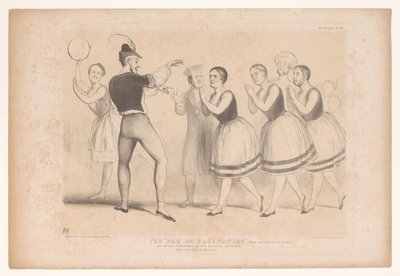 Spotprent op de Engelse binnenlandse politiek El pas de facination (del ballet de Alma) Actuado recientemente por los sirvientes de Su Majestad / Con un nuevo elenco de personajes (título sobre objeto) Bocetos HB (título de la serie en el objeto) de John Doyle
