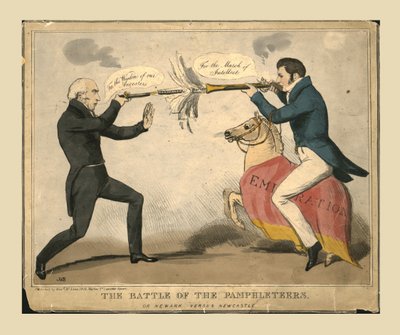 La batalla de los panfletistas. O Newark contra Newcastle, 1829 de John Doyle