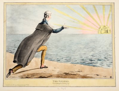 El Gheber: adorando al sol naciente, 1830 de John Doyle