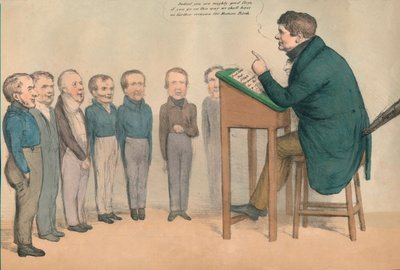 El tutor irlandés, 1836 de John Doyle