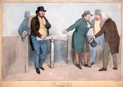 El torniquete, una comparación pintoresca, siglo XIX de John Doyle