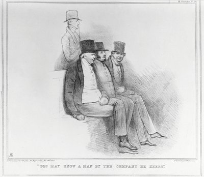 Conocerás a un hombre por la compañía que mantiene, 1833 de John Doyle