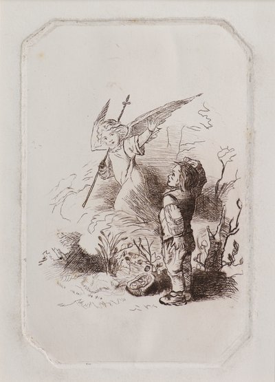 Niño y ángel de John Duncan