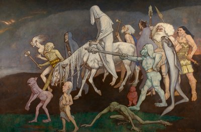 Los Fomors (o Los poderes del mal en el mundo), c.1939 de John Duncan