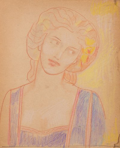 Sin título [Figura femenina medieval] de John Duncan