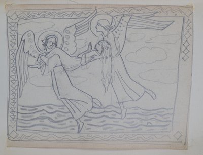 Sin título [Estudio para Santa Brígida] de John Duncan
