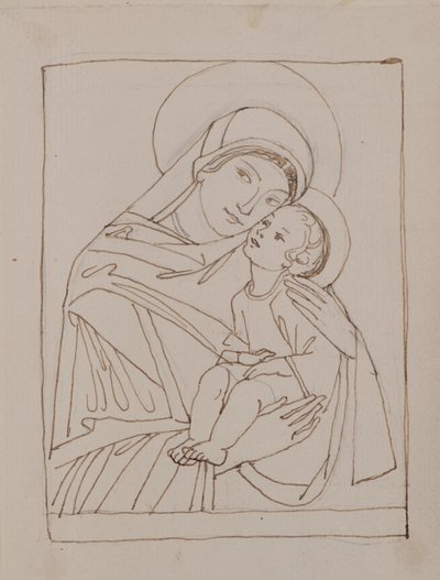 Sin título [Virgen y Niño] de John Duncan