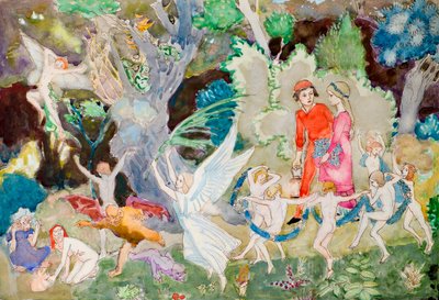 Yorinda y Yoringel en el bosque de las brujas de John Duncan