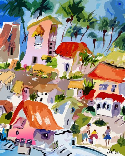 Una animada localidad costera de John Dunn