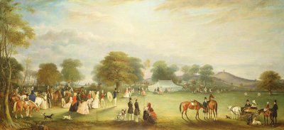 Reunión de tiro con arco en Bradgate Park, Leicestershire, 1850 de John E. Ferneley