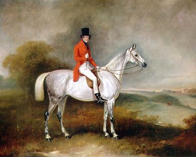 Charles Neil Hogg en su cazador 