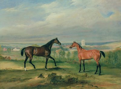 Los Cazadores Favoritos del Conde Bathyany en Melton Mowbray de John E. Ferneley