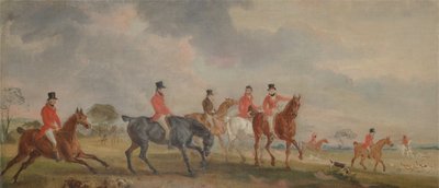 La caza de Quorn: El artista y sus amigos partiendo de John E. Ferneley