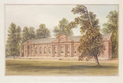 El invernadero en el jardín del Palacio de Kensington de John Edmund Buckley