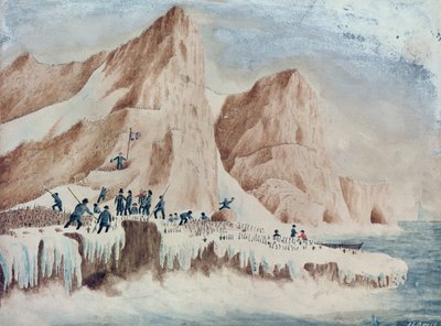 Isla de la Posesión, Tierra de Victoria, 11 de enero de 1841 de John Edward Davis