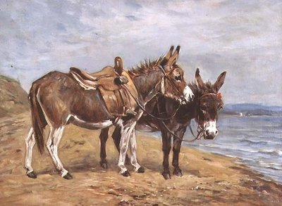 Burros en la Playa de John Emms