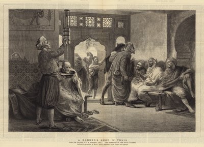 Una barbería en Túnez de John Evan Hodgson