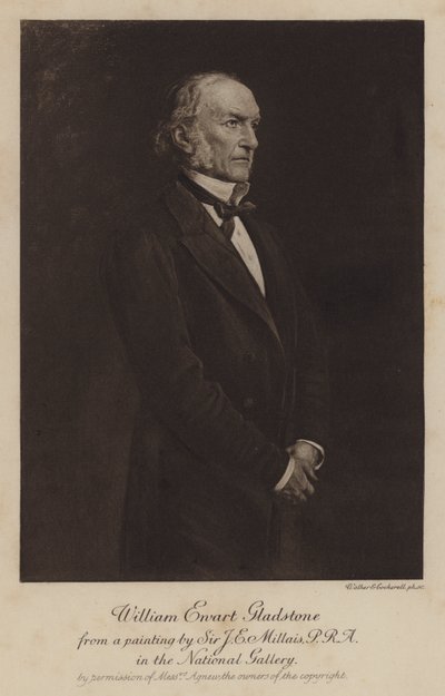 William Ewart Gladstone, estadista liberal británico y Primer Ministro de John Everett (after) Millais