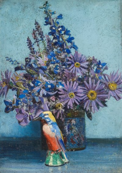 Un esquema en azul (óleo sobre tabla) de John Everett
