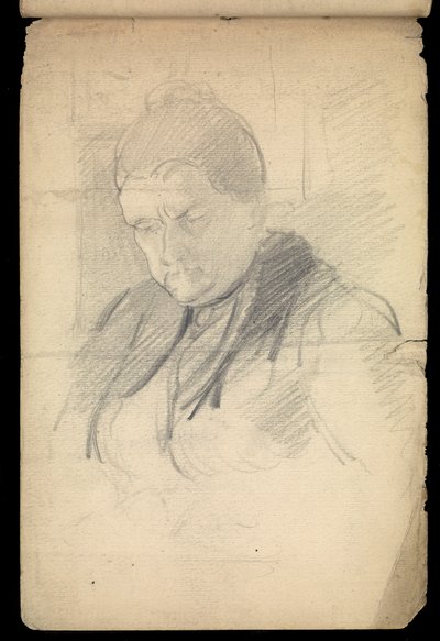 Retrato de mujer, cuaderno de bocetos de John Everett