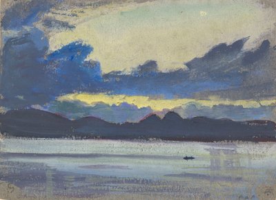 Paisaje marino, Guadalupe, finales del siglo XIX - mediados del siglo XX (acuarela, gouache, grafito, papel) de John Everett