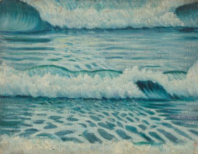 Paisaje marino, Finales del siglo XIX - mediados del siglo XX (óleo sobre lienzo) de John Everett