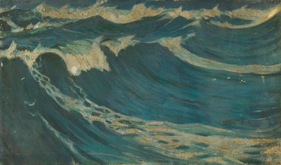 Paisaje marino, Finales del siglo XIX - mediados del siglo XX (óleo sobre lienzo) de John Everett