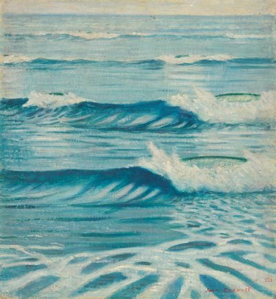 Paisaje marino, Finales del siglo XIX - mediados del siglo XX (óleo sobre lienzo) de John Everett
