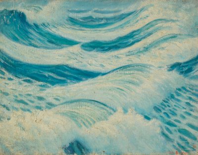 Paisaje marino, Finales del siglo XIX - mediados del siglo XX (óleo sobre lienzo) de John Everett