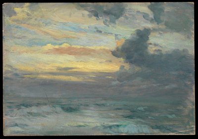 Paisaje marino, Finales del siglo XIX - mediados del siglo XX (óleo sobre papel) de John Everett
