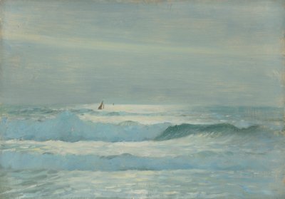 Paisaje marino, Finales del siglo XIX - mediados del siglo XX (óleo sobre papel) de John Everett