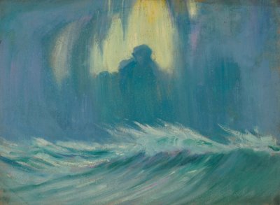 Paisaje marino, Finales del siglo XIX - mediados del siglo XX (óleo sobre papel) de John Everett