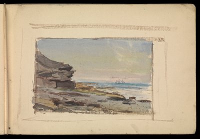 Paisaje marino, cuaderno de bocetos de John Everett