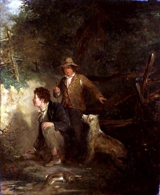 Niños cazando conejos de John Everett Millais
