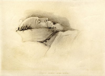 Dickens, el día después de su muerte, 1870 de John Everett Millais