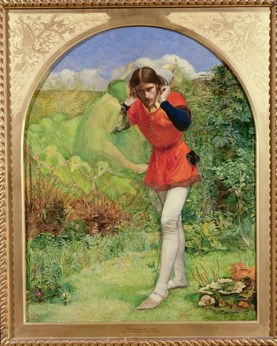 Ferdinando atraído por Ariel, 1849-50 de John Everett Millais