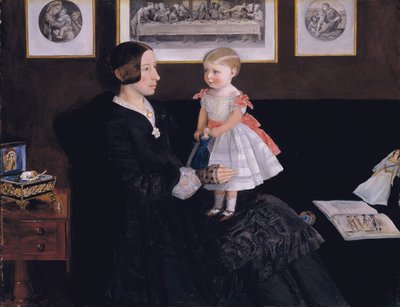 Sra. de James Wyatt Jr y su hija Sarah de John Everett Millais