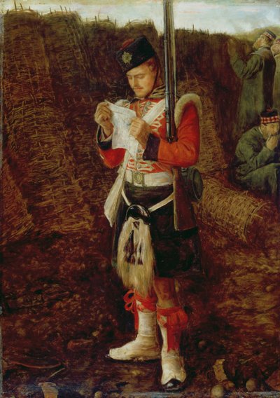 Noticias de casa, 1856-57 de John Everett Millais