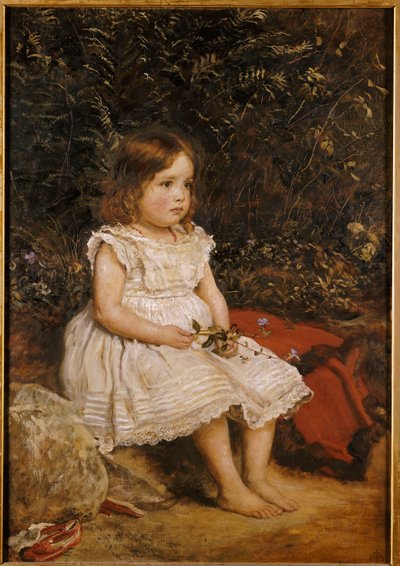 Retrato de Eveline Lees de niña, 1875 de John Everett Millais